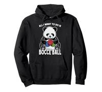 Panda Bocce Ball, Todo lo Que Quiero Hacer es un Lindo y Divertido Jugador de Osos Sudadera con Capucha
