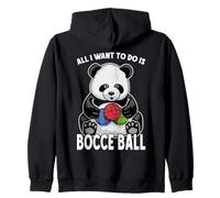 Panda Bocce Ball, Todo lo Que Quiero Hacer es un Lindo y Divertido Jugador de Osos Sudadera con Capucha