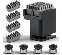 Panda Brush XP con 4 Cepillos Silicona Extra & 4 Conectores para Bambu-Lab P1P/P1S/X1/X1C/X1E, Limpiador Boquillas Plug and Play Kit de Limpieza para Residuos Filamento Impresora 3D