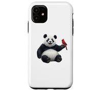 Panda Cardenal Norteño Pájaro Aves Biólogo Animal Carcasa para iPhone 11