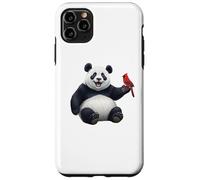 Panda Cardenal Norteño Pájaro Aves Biólogo Animal Carcasa para iPhone 11 Pro Max