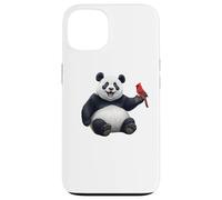Panda Cardenal Norteño Pájaro Aves Biólogo Animal Carcasa para iPhone 13