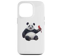 Panda Cardenal Norteño Pájaro Aves Biólogo Animal Carcasa para iPhone 13 Pro