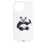Panda Cardenal Norteño Pájaro Aves Biólogo Animal Carcasa para iPhone 15