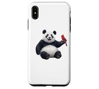 Panda Cardenal Norteño Pájaro Aves Biólogo Animal Carcasa para iPhone XS Max