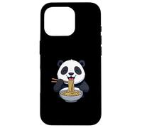 Panda Comiendo Fideos Ramen Dibujos Animados Diseño Carcasa para iPhone 16 Pro