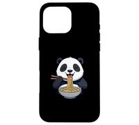 Panda Comiendo Fideos Ramen Dibujos Animados Diseño Carcasa para iPhone 16 Pro MAX