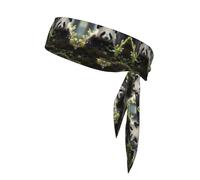 Panda Cubs in The Forest - Vendaje deportivo con estampado de cachorros de panda adecuado para entusiastas del deporte, fútbol ninja y baloncesto