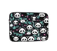 Panda Cute Face - Funda Duradera a Prueba de Golpes, Bolsa portátil de Mano para Laptop de 10 Pulgadas.