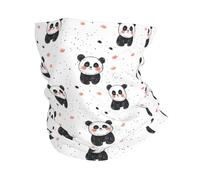 Panda De Dibujos Animados con Estampado Adorable Polainas De Cuello Antideslizante Bandana Viento Polvo Prueba Pañuelo De Cabeza para Ciclismo Yoga Mujer 25X50Cm