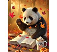 Panda de otoño Puzzle de 4000 Piezas para Adultos, Puzzle Adultos 4000 Piezas, Entretenimiento Creativo, Rompecabezas Clásicos, Juego de Habilidad para Toda La Familia 141x87cm