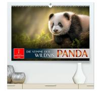 Panda - die Stimme der Wildnis (hochwertiger Premium Wandkalender 2026 DIN A2 quer), Kunstdruck in Hochglanz: Auf den Spuren des Bambusbären.
