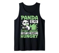 Panda Es Mi Espíritu Animal Perezoso Y Siempre Hambriento Camiseta sin Mangas