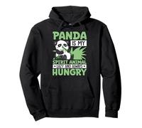 Panda Es Mi Espíritu Animal Perezoso Y Siempre Hambriento Sudadera con Capucha