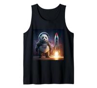 Panda Explorador Espacial con Cohete Camiseta sin Mangas