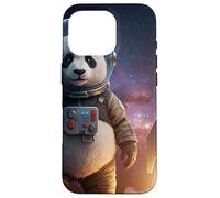 Panda Explorador Espacial con Cohete Carcasa para iPhone 16 Pro