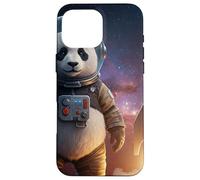 Panda Explorador Espacial con Cohete Carcasa para iPhone 16 Pro MAX