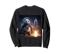 Panda Explorador Espacial con Cohete Sudadera