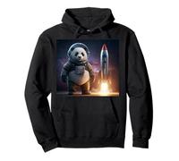 Panda Explorador Espacial con Cohete Sudadera con Capucha