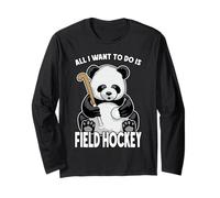 Panda Field Hockey, Todo lo Que Quiero Hacer es Jugar a Funny Bear Manga Larga
