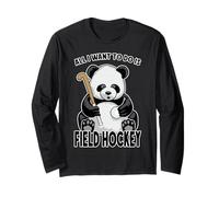 Panda Field Hockey, Todo lo Que Quiero Hacer es Jugar a Funny Bear Manga Larga