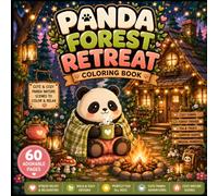 Panda Forest Retreat Coloring Book: Cute & Cozy Woodland Panda Scenes for Relaxing Coloring Fun