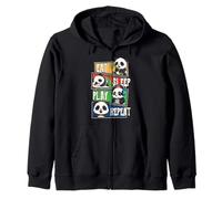 Panda Gamer Gaming Eat Sleep Play Repeat para niños, niñas y niños Sudadera con Capucha