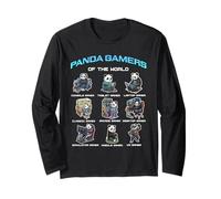 Panda Gamers of The World Diverse Gamer Panda Graphic Manga Larga