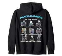 Panda Gamers of The World Diverse Gamer Panda Graphic Sudadera con Capucha