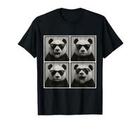 Panda Genial Con Gafas De Sol Foto De Caras Camiseta