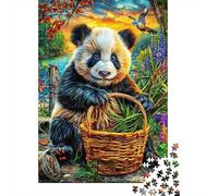 Panda Gigante Puzzle 1000 Piezas para La Familia-Rompecabezas Difícil, Apto para Adultos Y Adolescentes A Partir De 14 Años 52x38cm/1000pcs