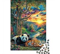 Panda Gigante Puzzle 1000 Piezas para La Familia-Rompecabezas Difícil, Apto para Adultos Y Adolescentes A Partir De 14 Años 70x50cm/1000pcs