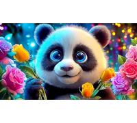 Panda Gigante Puzzle 1000 Piezas, Rompecabezas para Adultos, Rompecabezas imposable, Rompecabezas Juego de Habilidad para Toda la Familia, Rompecabezas para Adultos, Rompecabezas 38x52cm/1000pcs