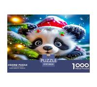 Panda Gigante Puzzle Imposible,desafío for Adults Animales Entretenimiento Creativo 1000 Piezas Obra De artee De Juego De para Adultos Y Niños A Parteir De 12 Años 38x26cm/1000pcs