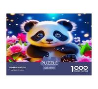 Panda Gigante Puzzle Imposible,desafío for Adults Animales Entretenimiento Creativo 1000 Piezas Obra De artee De Juego De para Adultos, Regalos A Parteir De 14 Años 70x50cm/1000pcs
