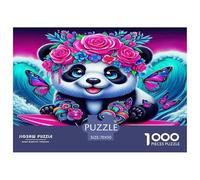 Panda Gigante Puzzle Imposible,desafío for Adults Animales Juego EduGatoivo 1000 Piezas Obra De artee De Juego De para Adultos, Regalos A Parteir De 14 Años 70x50cm/1000pcs