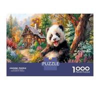 Panda Gigante Puzzles Imposible,desafío for Adults Animales Juego Educativo 1000 Piezas Obra De Arte De Juego De para Adultos Y Niños A Partir De 12 Años 52x38cm/1000pcs