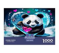 Panda Gigante Puzzles Imposible,desafío para Adultos Animales Entretenimiento Creativo 1000 Piezas Obra De artee De Juego De para Adultos Y Niños Mayores De 12 Años 70x50cm/1000pcs