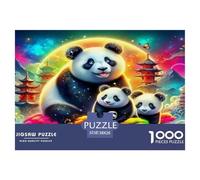 Panda Gigante Puzzles Imposible,desafío para Adultos Animales Juego EduGatoivo 1000 Piezas Obra De artee De Juego De para Adultos Y Niños Mayores De 12 Años 38x26cm/1000pcs