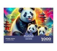 Panda Gigante, Rompecabezas De 1000 Piezas, Juego Estimulante con Competencia Amistosa, Desafío Mental Y Diversión, Pasatiempo Grupos, Reuniones Y Momentos De Convivencia, Apto para Mayore