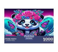 Panda Gigante Rompecabezas Imposible,desafío para Adultos Animales Entretenimiento Creativo 1000 Piezas Obra De artee De Juego De para Adultos Y Niños 38x26cm/1000pcs