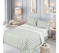 Panda Home - Juego de Sábanas de Microfibra Suave, hasta 5 Piezas: Encimera, Bajera y Fundas de Almohada- Suavidad Duradera, Fácil Cuidado y Antimanchas.-Cama De 150Cm-Camino De Las Flores