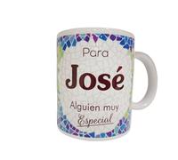 Panda Home Taza Personalizada con Nombre - Regalos Personalizados con Nombre y Texto - Tazas con Frases Originales y Divertidas - Personaliza con Nombres, Fechas o Mensajes Únicos-JOSÉ