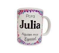 Panda Home Taza Personalizada con Nombre - Regalos Personalizados con Nombre y Texto - Tazas con Frases Originales y Divertidas - Personaliza con Nombres, Fechas o Mensajes Únicos-JÚLIA