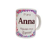 Panda Home Taza Personalizada con Nombre - Regalos Personalizados con Nombre y Texto - Tazas con Frases Originales y Divertidas - Personaliza con Nombres, Fechas o Mensajes Únicos-ANNA