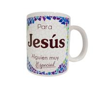 Panda Home Taza Personalizada con Nombre - Regalos Personalizados con Nombre y Texto - Tazas con Frases Originales y Divertidas - Personaliza con Nombres, Fechas o Mensajes Únicos-JESÚS