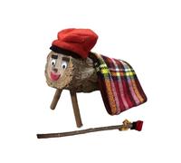 Panda Home Tronco de Navidad Varios Tamaños y Accesorios, CAGA TIÓ y TIÓ DE Nadal N3 con Palo y Manta 26x11cm con Palo y Manta