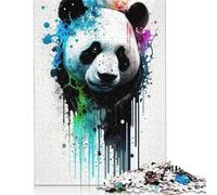 Panda I Puzzles Imposible, desafío Para Adultos Entretenimiento Creativo 1000 piezas Obra De Arte De Juego De Para Adultos, Regalos de 14 Años 1000 piezas (38 x 26 cm)