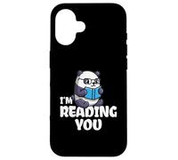 Panda I'm Reading You Cómic Libro Psicoanálisis Carcasa para iPhone 16