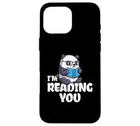 Panda I'm Reading You Cómic Libro Psicoanálisis Carcasa para iPhone 16 Pro MAX